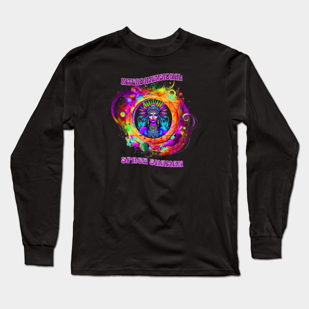 INTERDIMENSIONAL SPACE SHAMAN Long Sleeve T-Shirt by Tripnotic